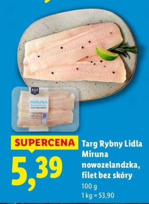 Miruna nowozelandzka bez skóry 100 g promocja w Lidl