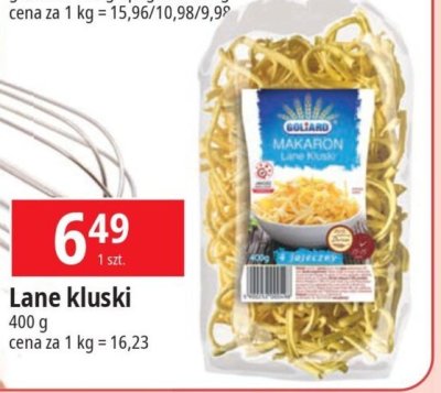 Makaron lane kluski Goliard promocja