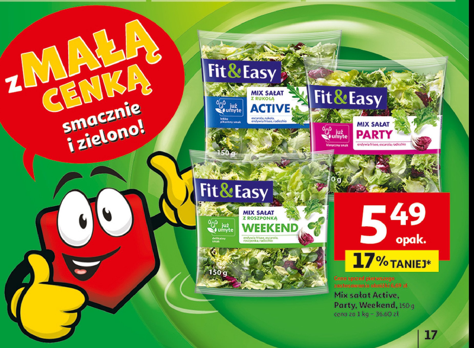 Mieszanka sałat weekend Fit & easy promocja