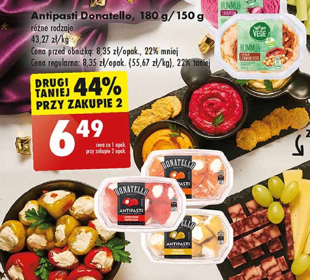 Papryczki czerwone nadziewane serkiem Donatello antipasti promocja