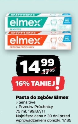 Pasta do zębów Elmex Sensitive promocja w Netto