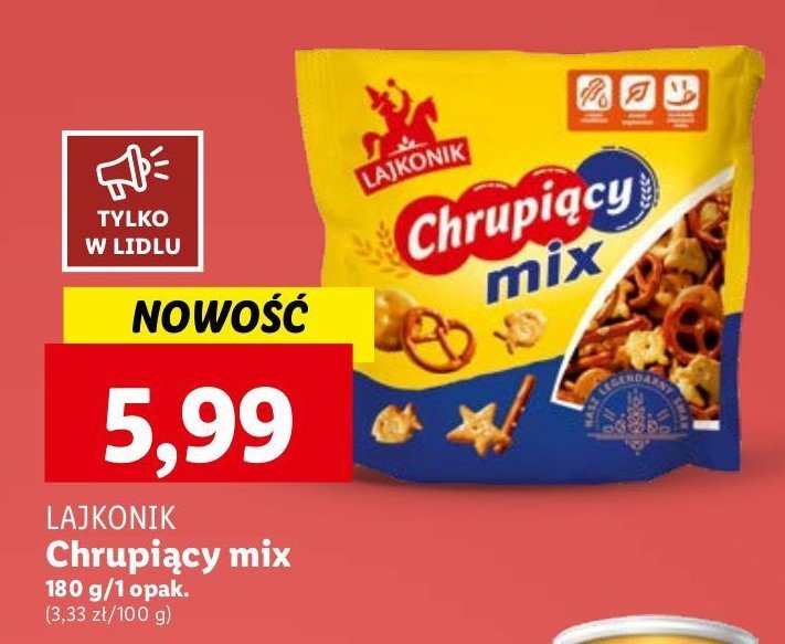 Mix Lajkonik chrupiący mix promocja