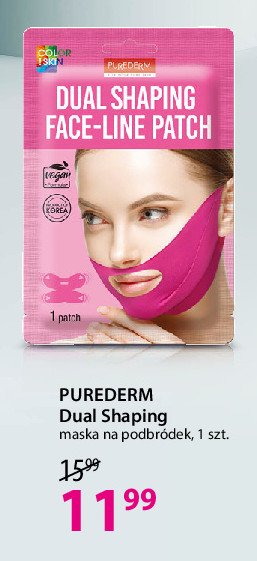 Maska modelująca na podbródek Purederm promocja