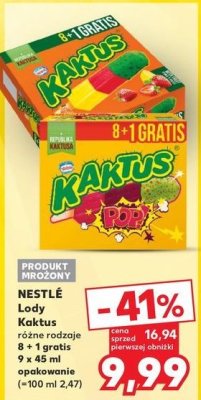 Lody pop! Nestle kaktus promocja
