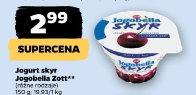 Jogurt skyr Jogobella  promocja w Netto
