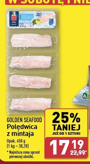 Polędwica z mintaja Golden seafood promocja