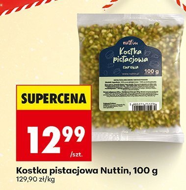 Kostka pistacjowa Nuttin, 100 g promocja w Biedronka