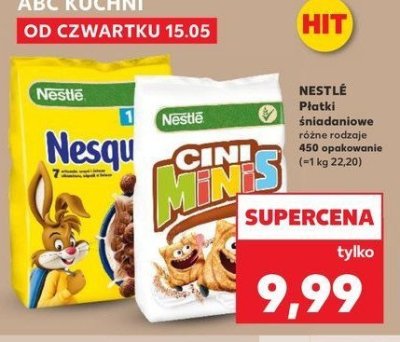 P艂atki 艣niadaniowe Nesquik promocja