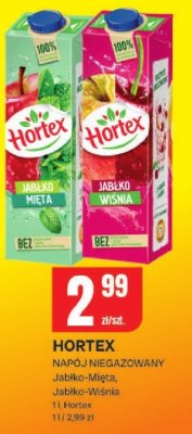 Napój niegazowany HORTEX Jabłko-Mięta, Jabłko-Wiśnia promocja w Chorten