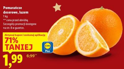 Pomarańcze deserowe, luzem promocja w Lidl
