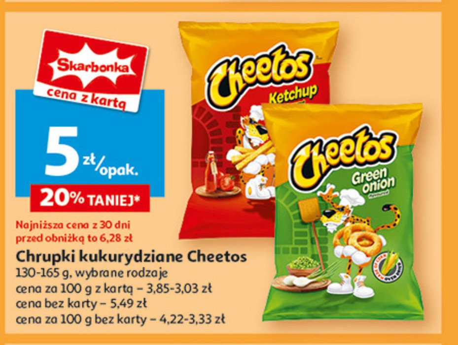 Chrupki zielona cebulka Cheetos promocja