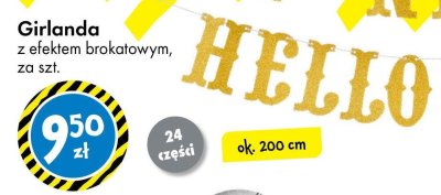 Girlanda z efektem brokatowym promocja w Tedi