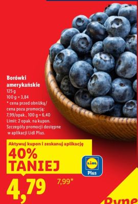 Borówki amerykańskie promocja w Lidl