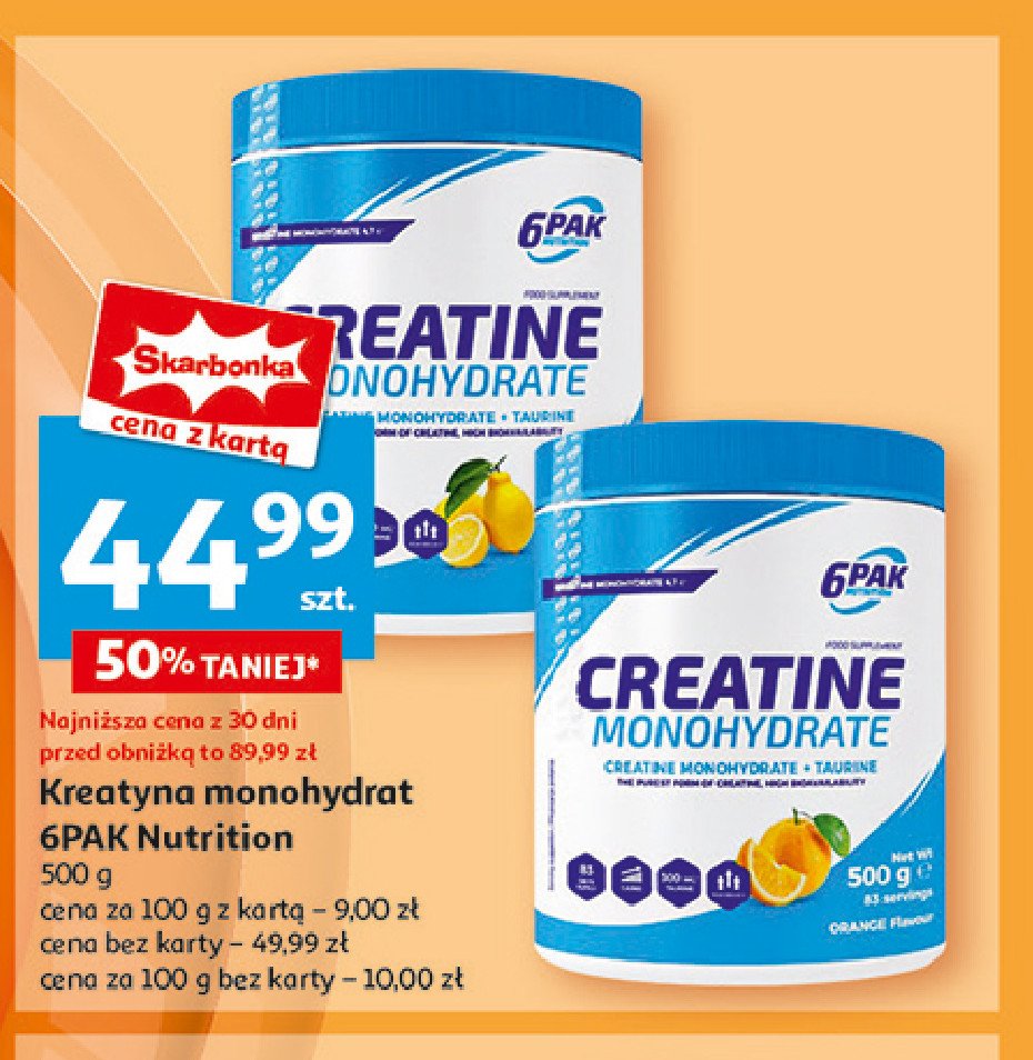 Kreatyna monohydrate orange Allnutrition promocja w Auchan