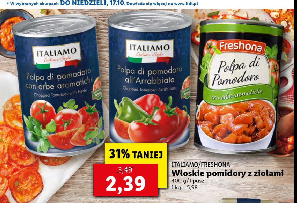 Pomidory arrabbiata Italiamo promocja
