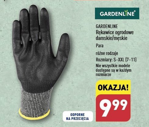 Rękawice ogrodowe damskie GARDEN LINE promocja