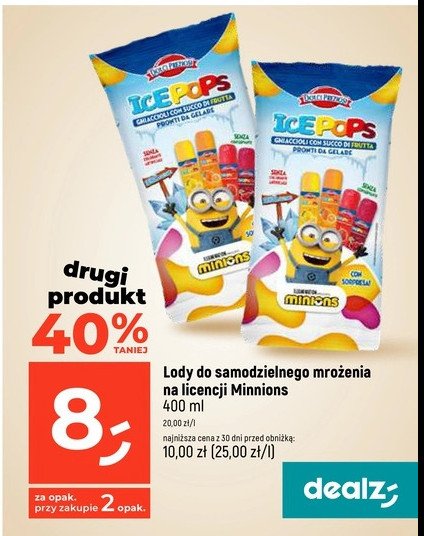 Lody minionki Dolci preziosi promocja