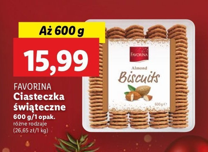 Ciasteczka świąteczne Favorina promocja