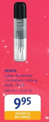 Lakier do włosów VENITA z brokatem, srebrny promocja w Drogerie DM