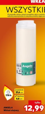 Wkład olejowy ANGELA 170h promocja w Kaufland