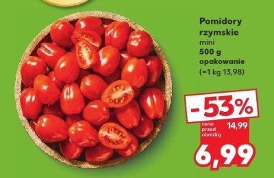 Pomidory rzymskie mini 500 g opakowanie promocja w Kaufland