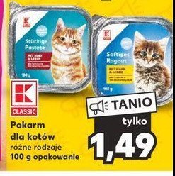 Karma dla kota z wołowiną K-classic promocja
