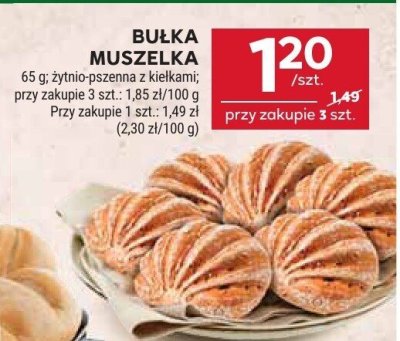 Bułka muszelka promocja w Stokrotka
