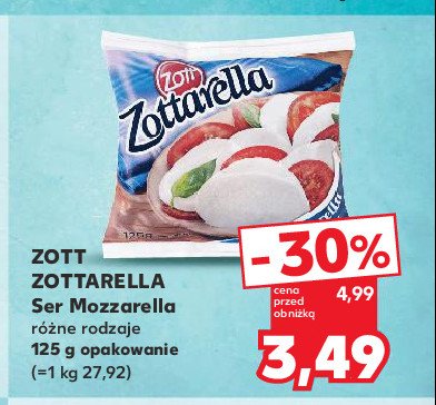 Ser classic Zott zottarella promocja w Kaufland