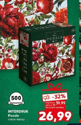 Puzzle INTERDRUK Puzzle różne wzory 500 elementów promocja w Kaufland