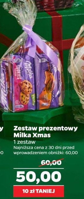 Zestaw prezentowy xmass 24 Milka promocja w Netto