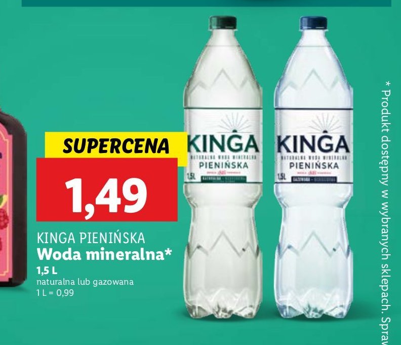 Woda naturalna Kinga pienińska promocja