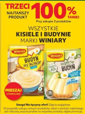 Wszystkie kisiele i budynie TRZECI -100% promocja w Kaufland