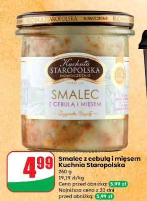 Smalec z cebulą i mięsem Kuchnia Staropolska promocja w Dino