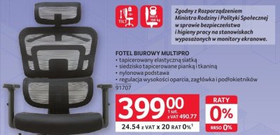 Fotel biurowy MULTIPRO promocja w Selgros