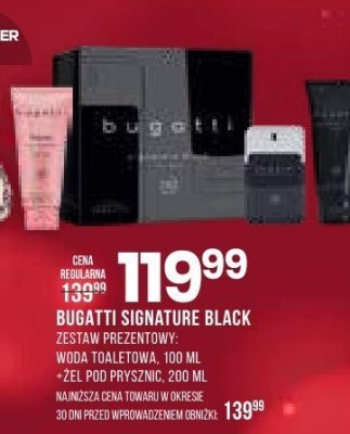Zestaw prezentowy Bugatti Signature Black promocja w Drogerie Natura