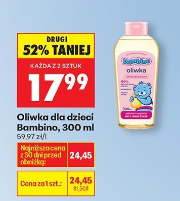 Oliwka dla dzieci 300 ml promocja w Biedronka