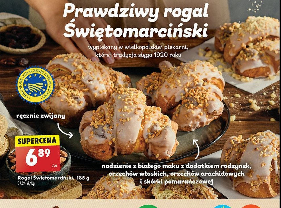 Rogal świetomarciński promocja w Biedronka