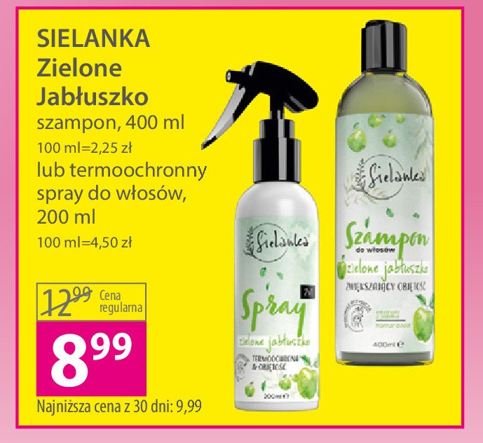 Szampon do włosów zielone jabłuszko Sielanka (kosmetyki) Solverx promocja