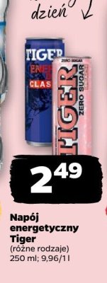 Napój energetyczny Tiger (różne rodzaje) promocja w Netto