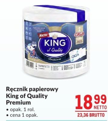 Ręcznik papierowy King of Quality Premium promocja w Makro