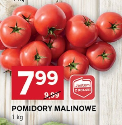 Pomidory malinowe premum promocja w Stokrotka
