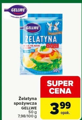 Żelatyna spożywcza GELLWE promocja w Carrefour