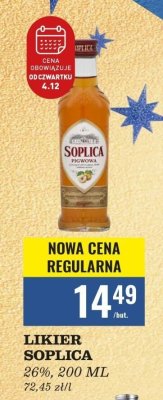 Likier Soplica 26% 200ml pigwowa promocja w Biedronka