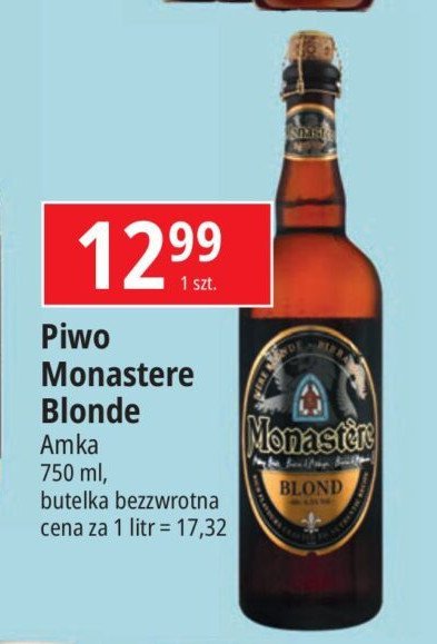 Piwo Monastere blond promocja