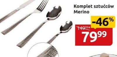 Komplet sztućców Merino promocja w Black Red White