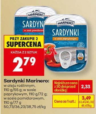 Sardynki w sosie paprykowym promocja w Biedronka