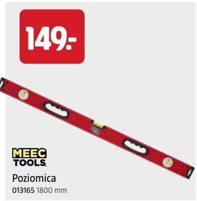 Poziomica Meec Tools 1800 mm promocja w Jula
