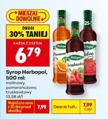 Syrop 500 ml: pomarańczowy promocja w Biedronka