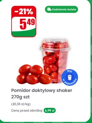 Pomidor daktylowy promocja w Dino