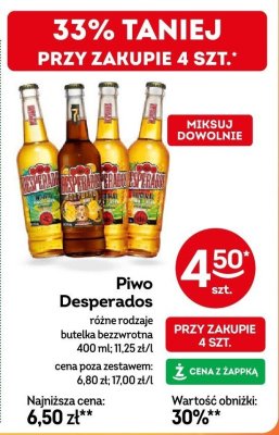 Piwo Desperados promocja w Żabka